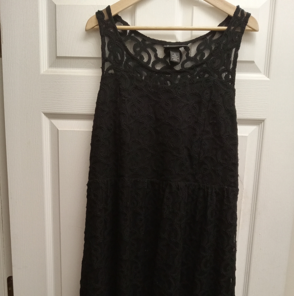 Lane Bryant black lace dress, sz 22. Stretchy and super comfortable and classy!